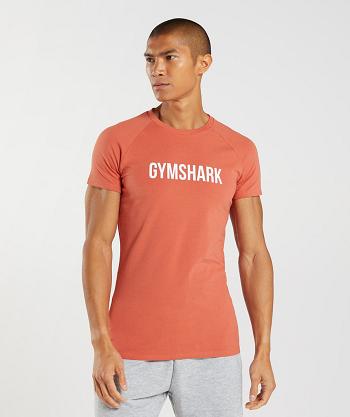 Gymshark Apollo T Shirts Herr Röda | SE 3925SGL